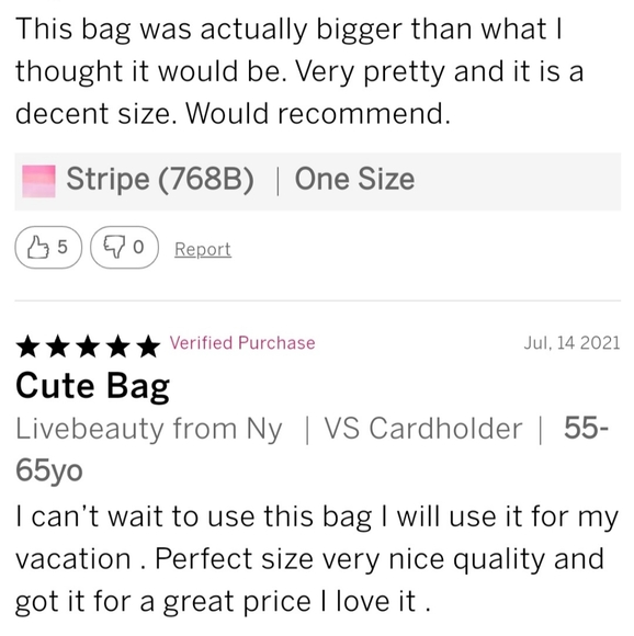 VICTORIA'S SECRET Striped Cinch Backpack Bag - Picture 5 of 10